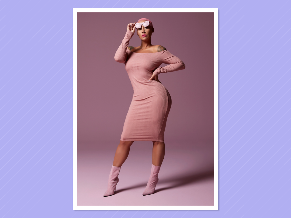 <p>Ribbed Midi Dress, $40.99, <a rel="nofollow noopener" href="https://www.simplybe.com/en-us/products/edited-by-amber-rose-ribbed-midi-dress/p/BT213" target="_blank" data-ylk="slk:simplybe.com;elm:context_link;itc:0;sec:content-canvas" class="link "> simplybe.com</a> </p>