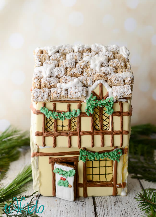 Tudor-Style Gingerbread House