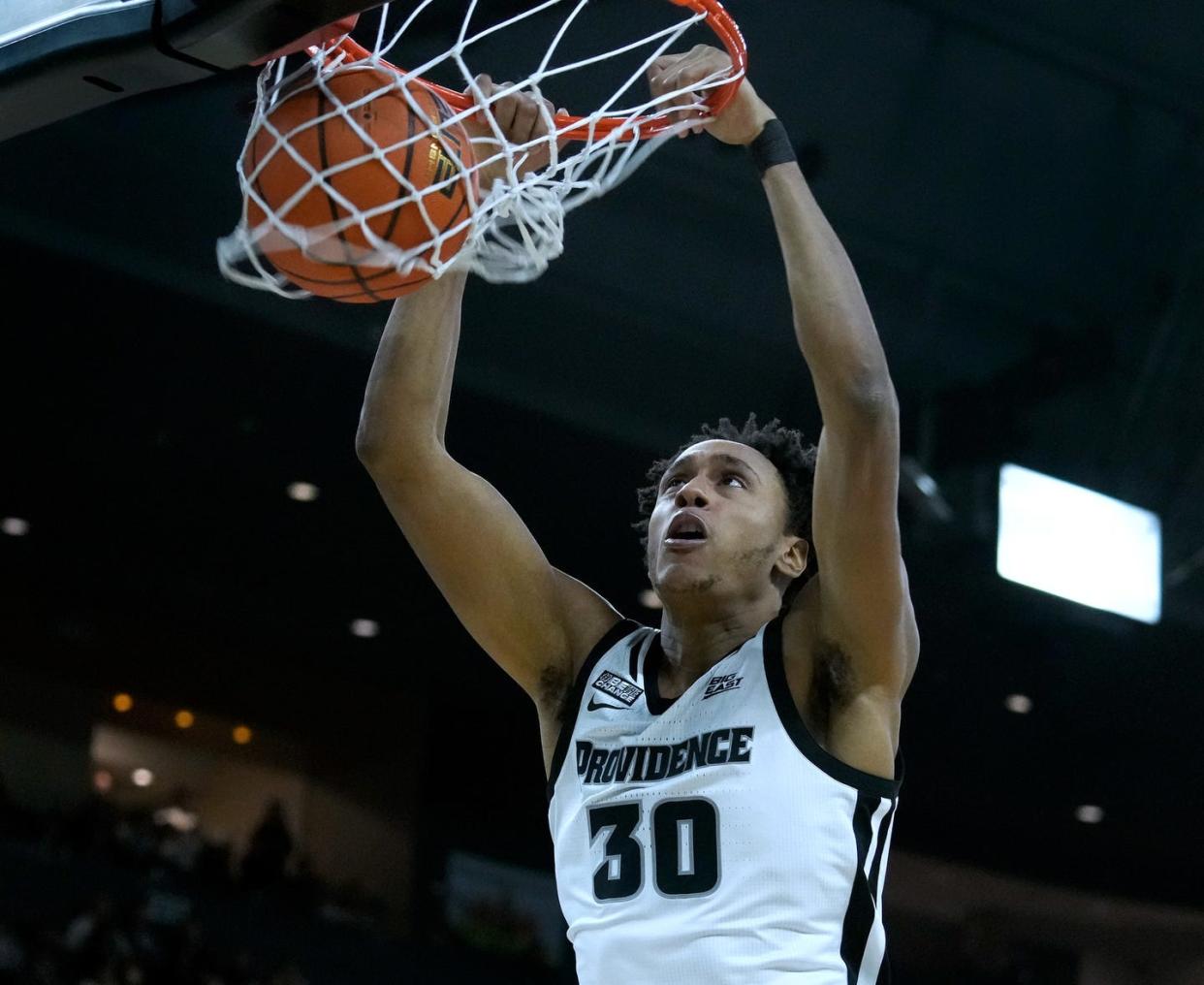 Forward-center Rafael Castro has left Providence and committed to George Washington.