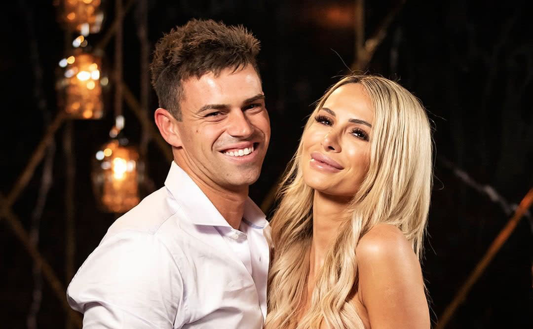 MAFS' Michael and Stacey at one of the show's dinner parties