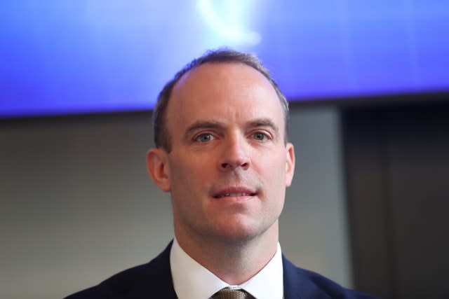 Former Brexit secretary Dominic Raab