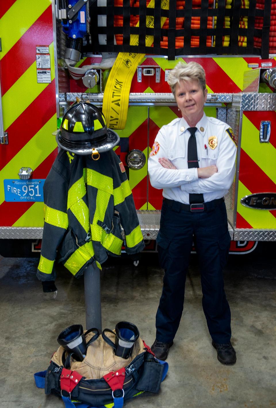 Ashland Fire Dept. Deputy Chief Lyn Moraghan at the Cedar Street station, Jan. 12, 2023.