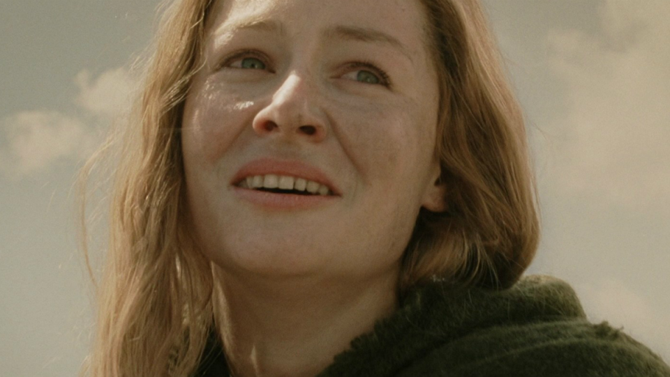 Eowyn reciting her iconic line "I am no man" in Lord of the Rings: Return of the King.