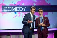 <p>No. 9 (tie): Rhett and Link <br> Earnings: $5 million <br> (Photo by Mike Windle/Getty Images for dick clark productions) </p>