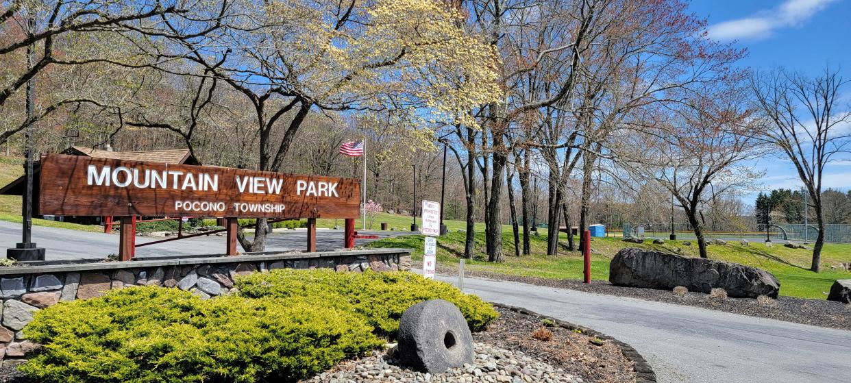The entrance to Mountain View Park in Tannersville on April 25, 2024.