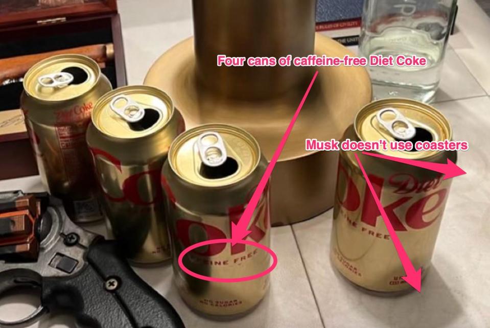 elon musk diet coke