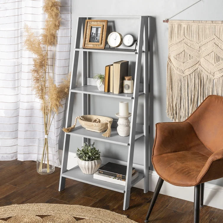 Haralda Ladder Bookcase. Image via Wayfair.