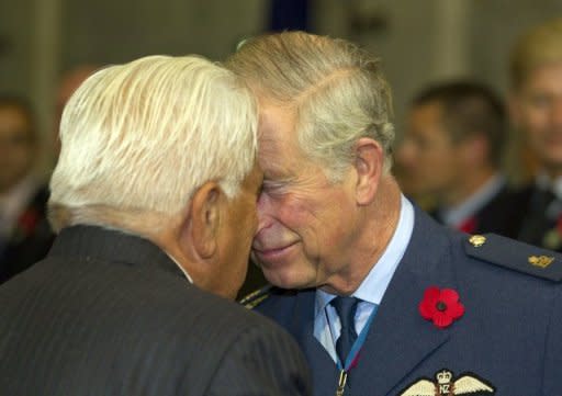 Prince Charles receives a traditional Maori greeting from Ngati Whatua's Grant Hawke during Armistice Day commemorations at the Auckland War Memorial on November 11. Members of the local Ngati Whatua iwi, or tribe, performed a Maori welcoming ceremony for the royal couple