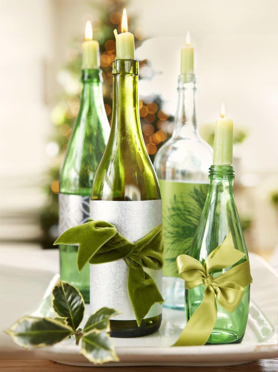 Repurposed Wine Bottles