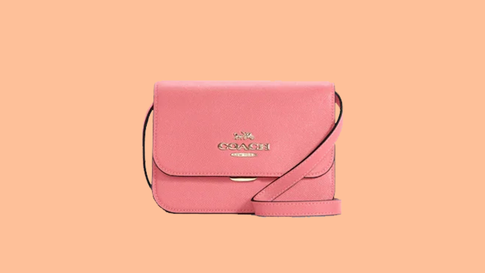 The Coach Mini Brynn Crossbody bag is on sale for 77% off right now.