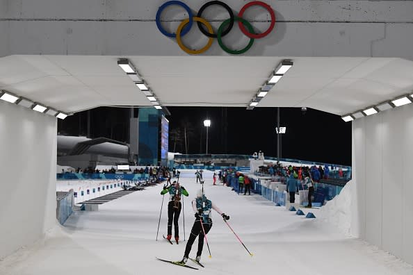 Aus deutscher Sicht stand der Tag ganz im Zeichen des Biathlon.