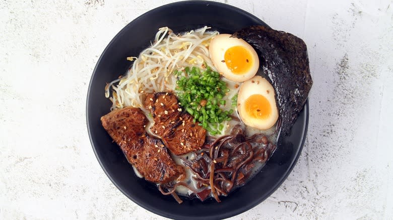 Bowl of tonkotsu ramen