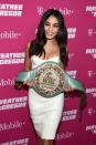 <p>Actress Vanessa Hudgens arrives on T-Mobile’s magenta carpet duirng the Showtime, WME IME and Mayweather Promotions VIP Pre-Fight Party for Mayweather vs. McGregor at T-Mobile Arena on August 26, 2017 in Las Vegas, Nevada. (Photo by David Becker/Getty Images for Showtime) </p>