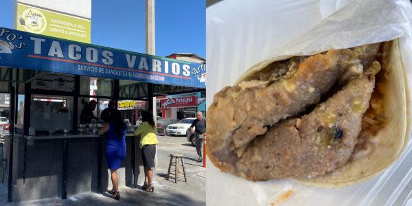 Sorprende suavidad y sabor de taco de milanesa de “Tacos Varios Arturo´s” en Tijuana