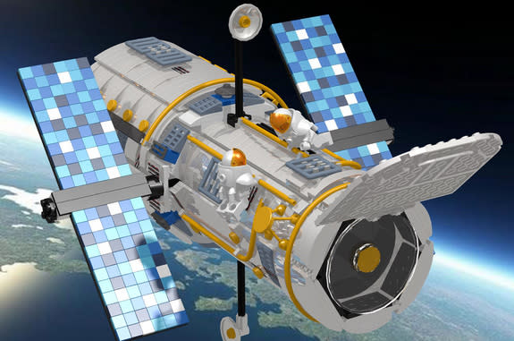 Gabriel Russo's Hubble Space Telescope model will be reviewed by LEGO for sale, having received 10,000 votes.