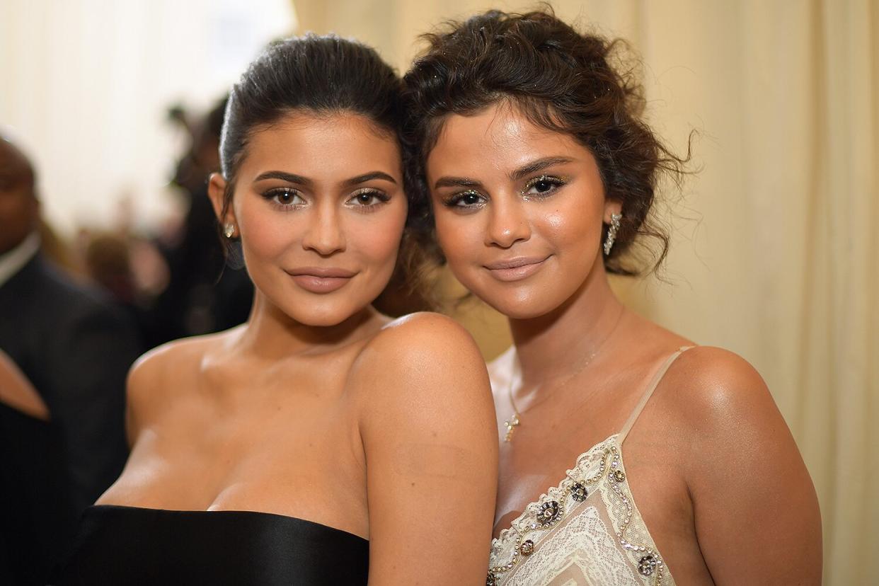 Kylie Jenner and Selena Gomez attends the Heavenly Bodies: Fashion & The Catholic Imagination Costume Institute Gala