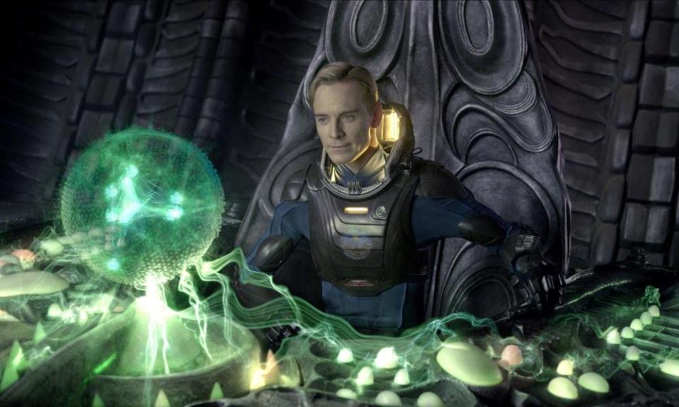 Myth making … Michael Fassbender as David in Prometheus.