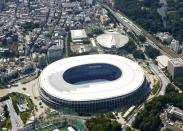 Tokyo's new National Stadium, the main venue of the Olympics and Paralympics