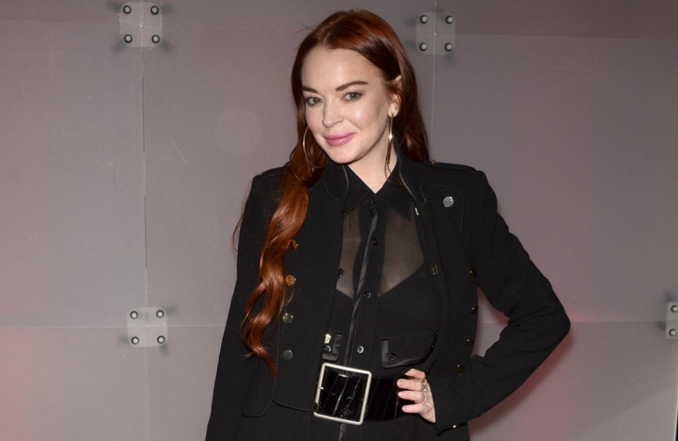 Lindsay Lohan collects vintage clothing credit:Bang Showbiz