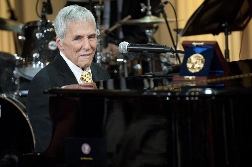 Gershwin Prize recipient Burt Bacharach plays at a concert honoring him and fellow award winner Hal David at the White House on May 9, 2012.