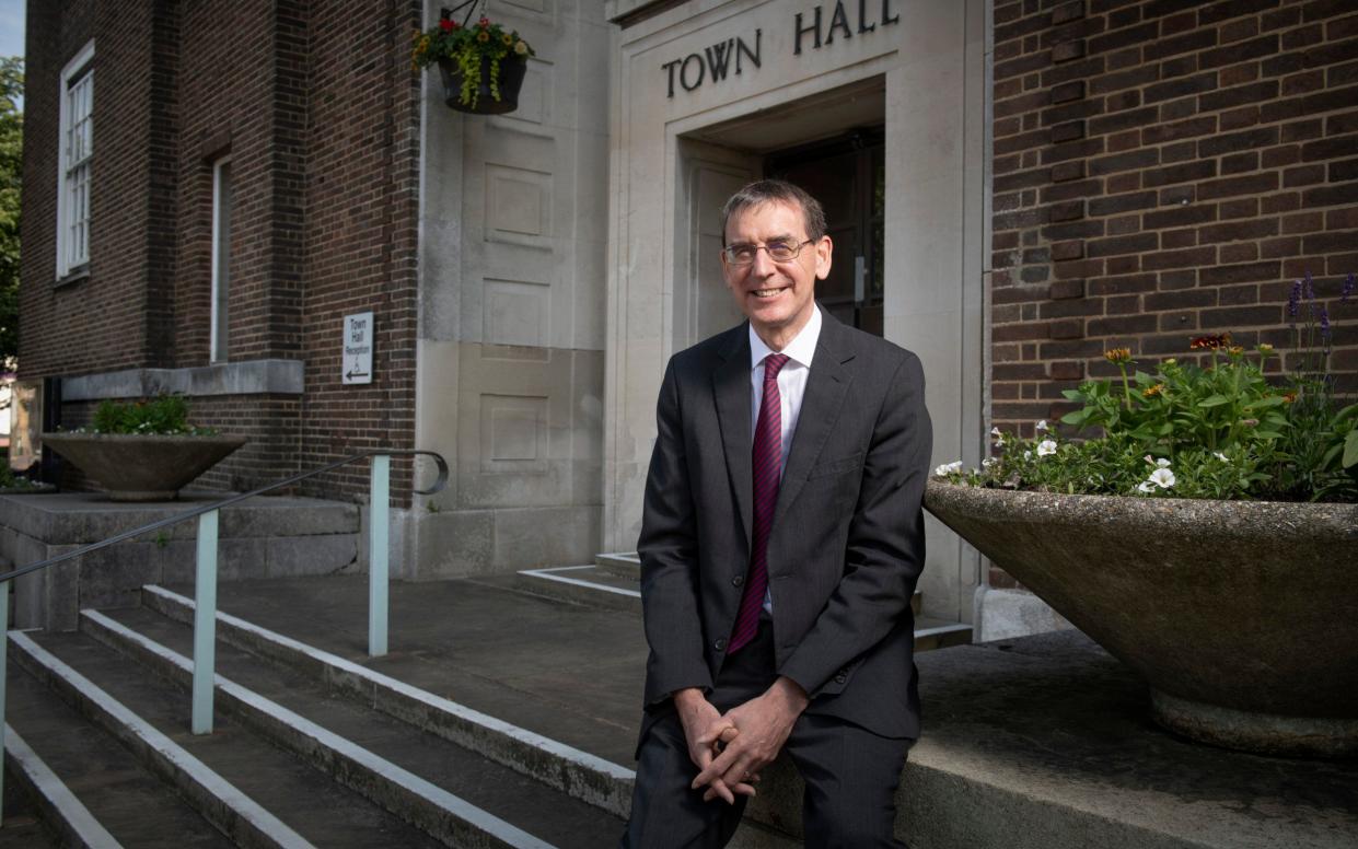 John Pullinger the new chairman of the Electoral commission, photographed outside Tunbridge Wells Town Hall - Geoff Pugh