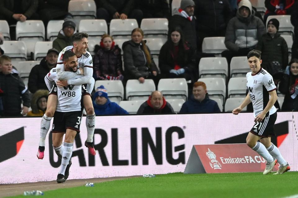 Into the next round: Fulham will play Leeds in the fifth-round  (Getty Images)