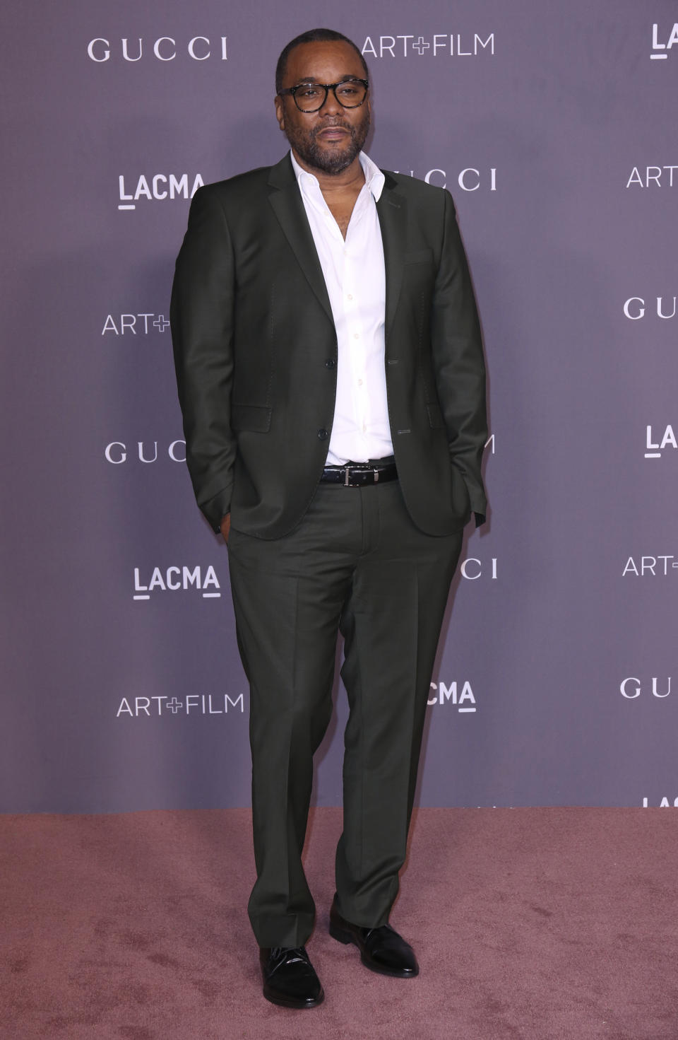 FILE - In this Nov. 4, 2017 file photo, Lee Daniels arrives at the LACMA Art + Film Gala at the Los Angeles County Museum of Art in Los Angeles. "Empire" co-creator and executive producer Daniels says the weeks since cast member Jussie Smollett was arrested and charged with fabricating a racist and homophobic attack have been "a freakin' rollercoaster." Daniels and other producers removed Smollett’s character from the season’s final episodes after his arrest in Chicago. (Photo by Willy Sanjuan/Invision/AP, File)