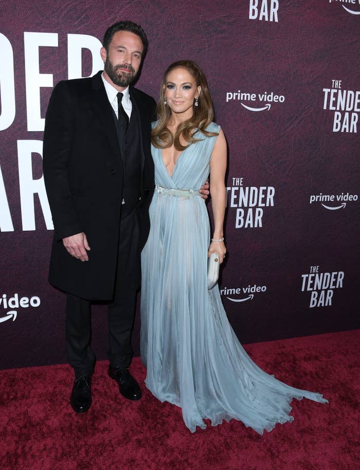 The couple on the red carpet of an event