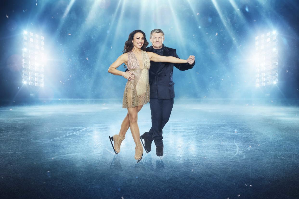 Robin Johnstone is Ricky Hatton's skating partner on Dancing On Ice. (ITV)