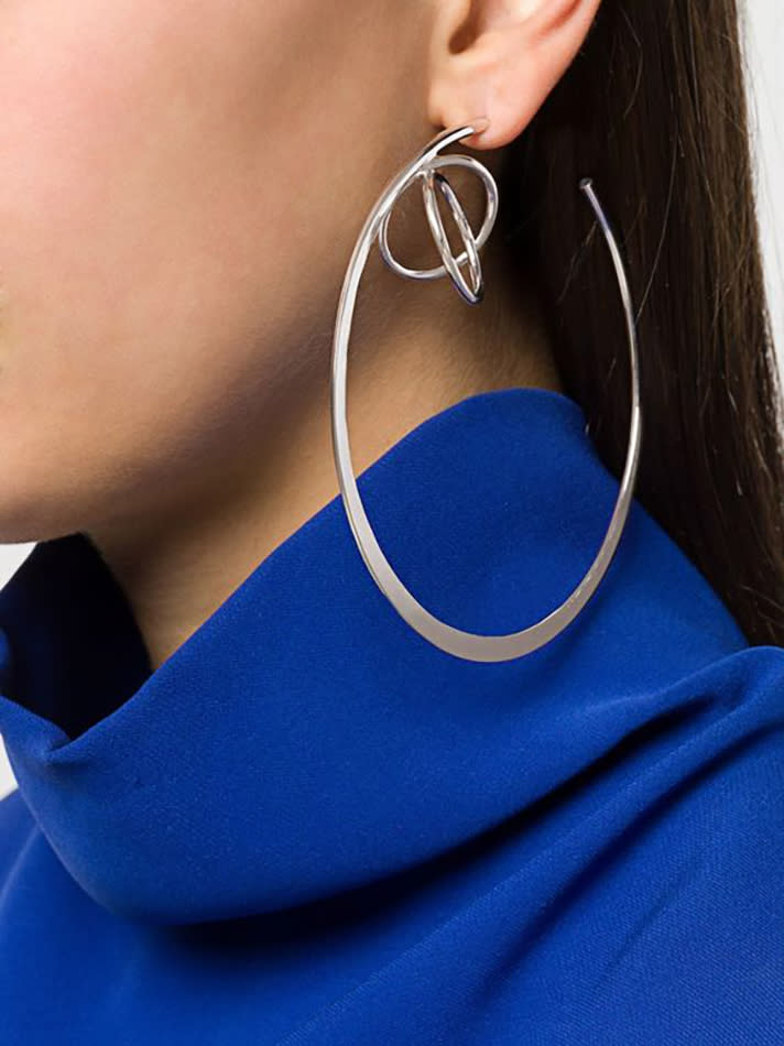 STYLECASTER | Hoop Earrings So Truly Massive You Could Probably Fit Your Head Through Them