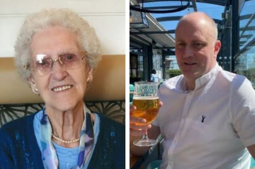 Tribute images of Margaret McPake, left, and Stuart Hilton