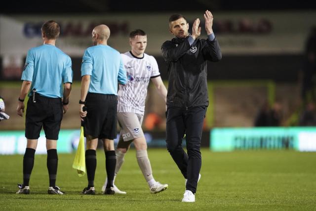 Portsmouth boss lifts lid on half-time tunnel bust-up in Carabao Cup win at  Forest Green