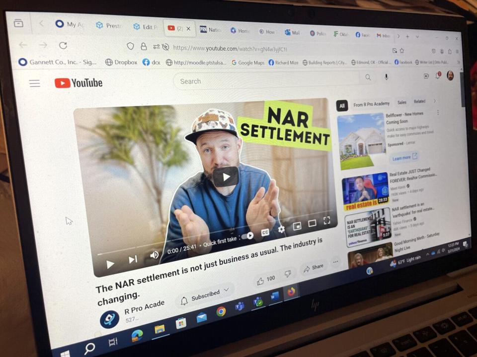 Geoffrey Long, a broker, lawyer, real estate educator and owner of R Pro Academy in Oklahoma City, talks about the National Association of Realtors' lawsuit settlement on his YouTube channel.