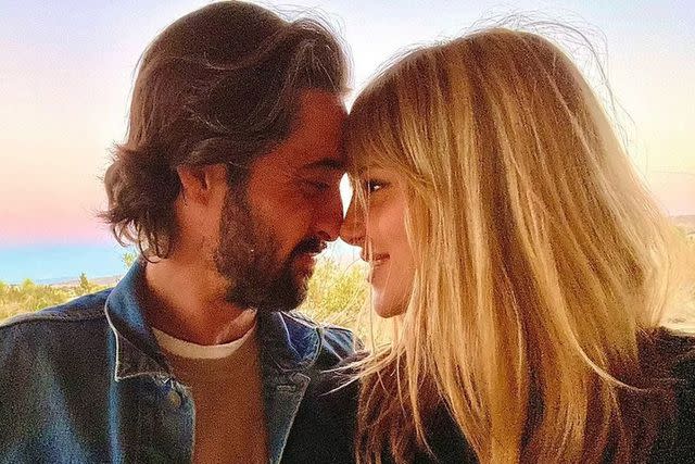 <p>Hassie Harrison/Instagram</p> Ryan Bingham (left) and Hassie Harrison