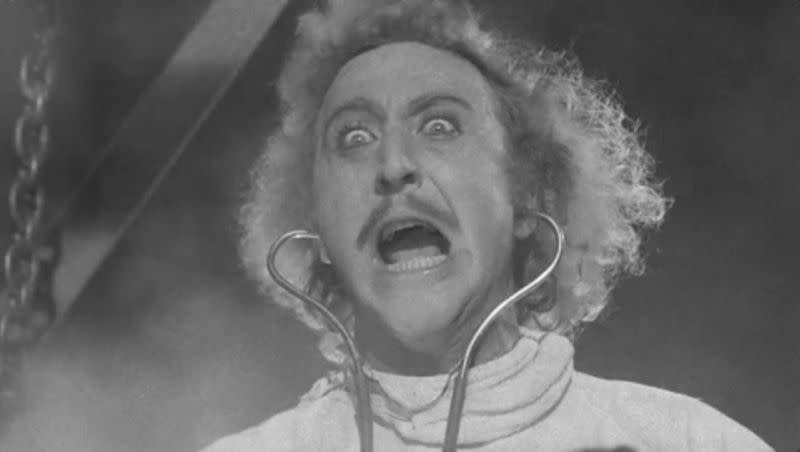 Gene Wilder as Dr. Frankenstein in 1974’s “Young Frankenstein.”