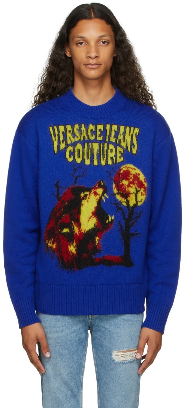 Versace-Jeans-Couture-Navy-Logo-Motif-Sweater