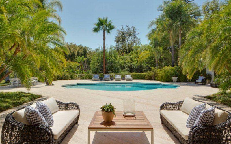 <p>Singer Adam Levine and Behati Prinsloo have just sold their Holmby Hills estate for a whopping $22.7 million (USD $18 million) only four months after purchasing it, and just before Behati gave birth to their second daughter over the weekend. The 9,200 square-foot home features a quatrefoil-shaped swimming pool, surrounded by manicured gardens and an outdoor entertaining space.</p>