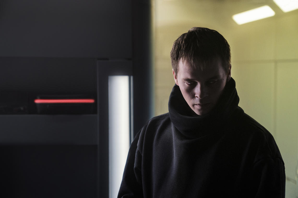 NIGHTFLYERS — ‘Torches and Pitchforks’ Episode 102 — Pictured: Sam Strike as Thale — (Photo by: Jonathan Hession/Syfy/NBCU Photo Bank via Getty Images)