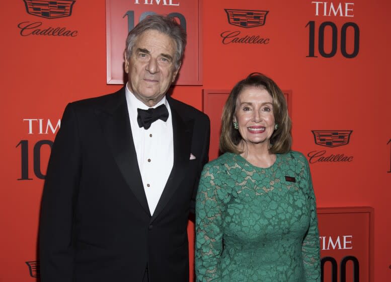 Paul Pelosi, and Nancy Pelosi attend the 2019 Time 100 Gala, celebrating the 100 most influential people in the world, at Frederick P. Rose Hall, Jazz at Lincoln Center on Tuesday, April 23, 2019, in New York. (Photo by Charles Sykes/Invision/AP)