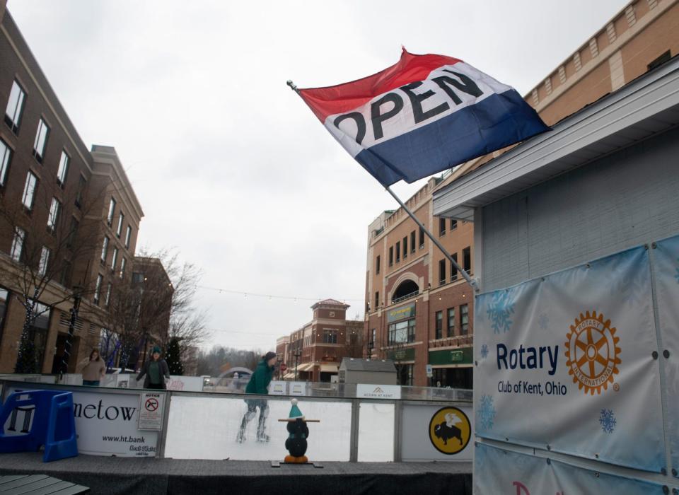 Kent Skates is a free outdoor public skating rink on Erie Street that will be open until Feb. 26