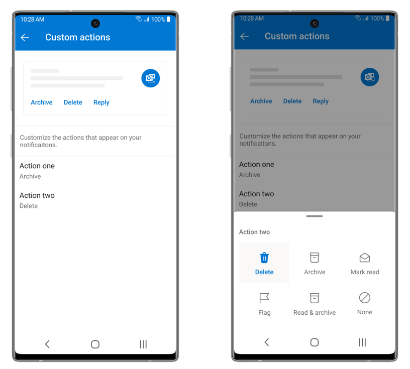 Microsoft Outlook for Android update