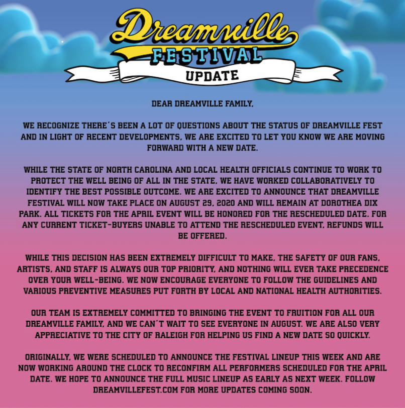 Dreamville Postponed J. Coles Dreamville Festival Postponed Due to Coronavirus