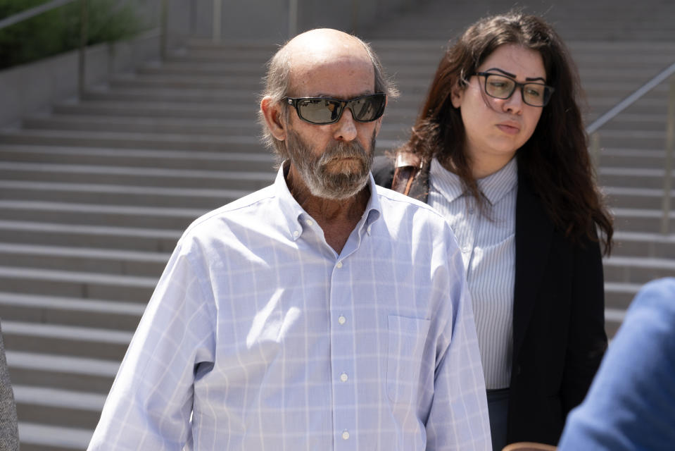 FILE - Defendant Jerry Boylan, captain of the dive boat, Conception, leaves federal court in Los Angeles, May 2, 2024. Prosecutors are seeking restitution for the families of 34 people killed in the boat fire in 2019 off the California coast. A judge will determine the amount on Thursday, July 11, during a hearing in federal court in Los Angeles. Boylan's criminal negligence as the captain of the boat led to the deadliest maritime disaster in recent U.S. history. (AP Photo/Richard Vogel, File)