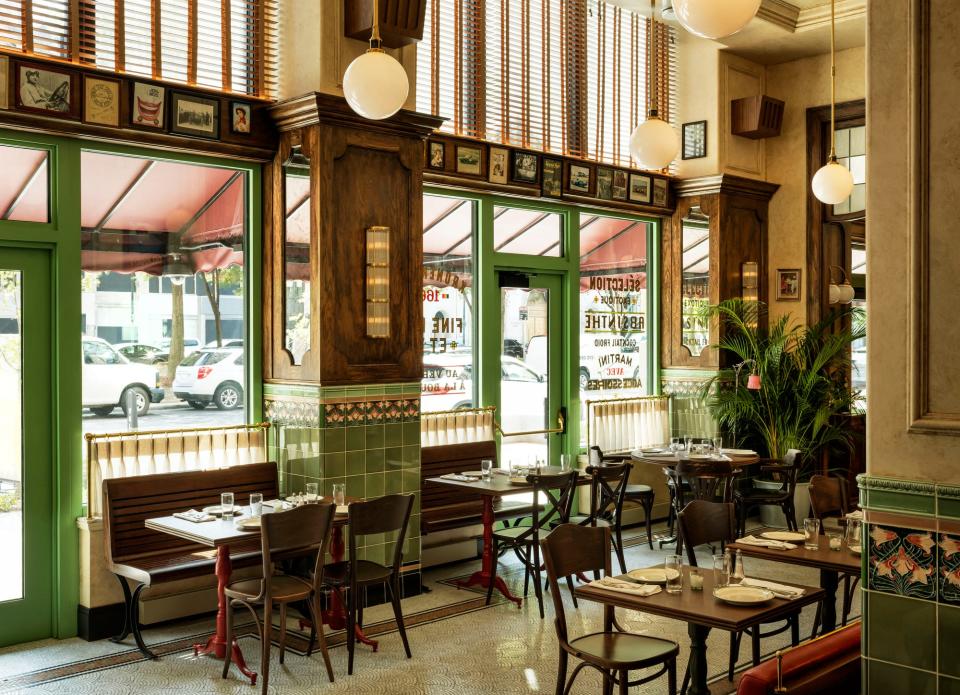 Inside Le Supreme, a French -style bistro in downtown Detroit