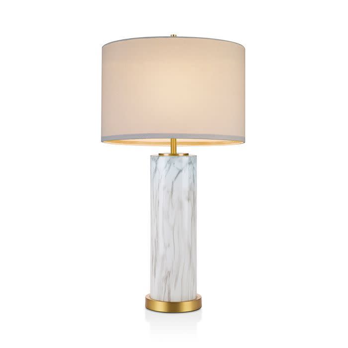 7) Marble Table Lamp