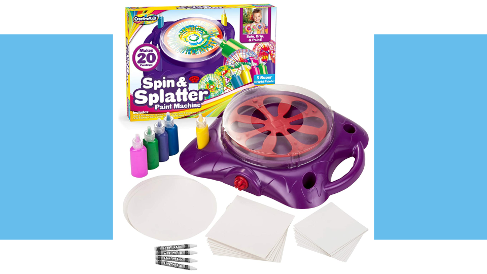 Art gifts for kids: A spin and splatter machine