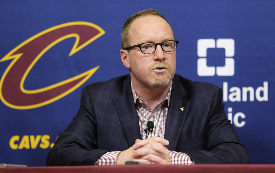 Former Cavaliers GM David Griffin would have traded Kyrie Irving, too, but he knows that doesn’t mean he would’ve won the deal. (AP)