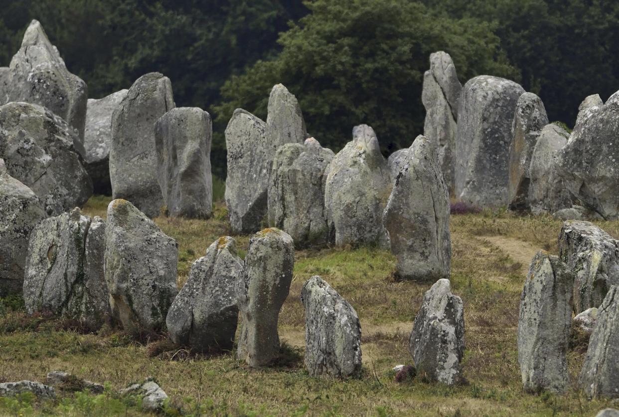 Des menhirs à Carnac, ici pris en photo en 2020 (image d’illustration)