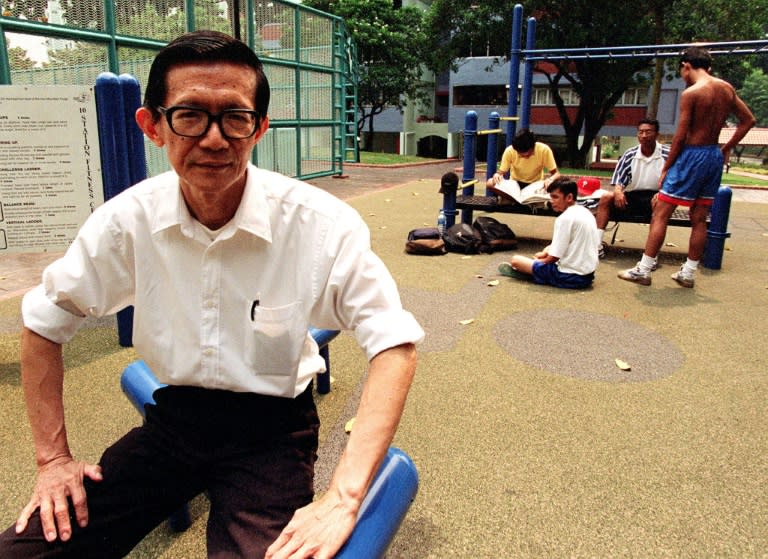 Longtime Singapore political prisoner Chia Thye Poh, pictured near his home in 1998