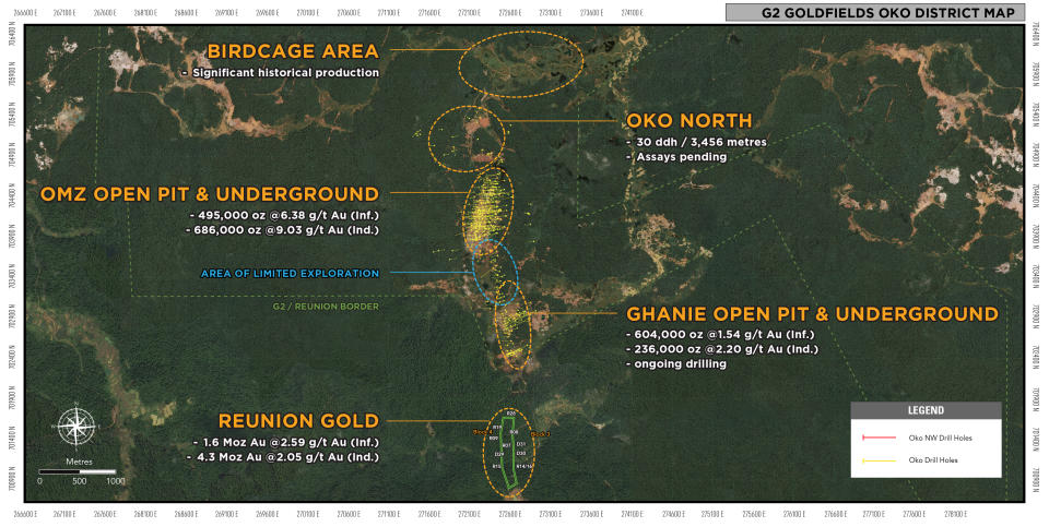 G2 Goldfields OKO District Map